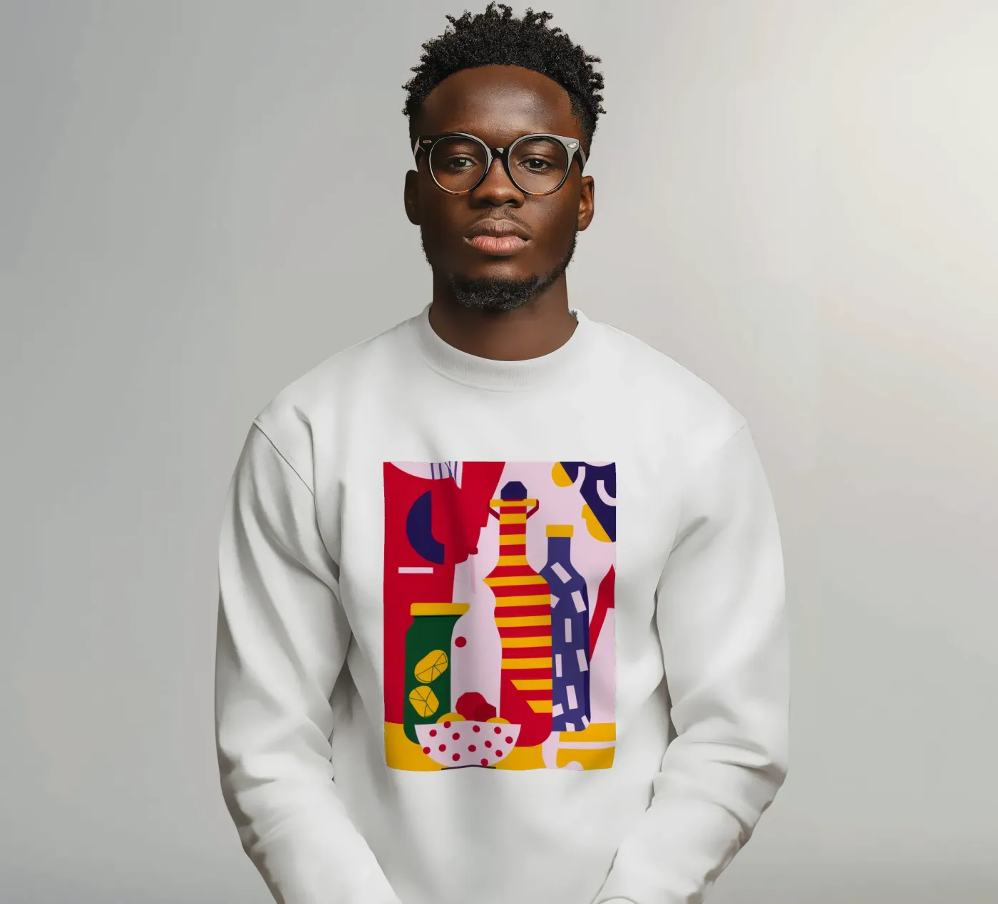 Abstract Kitchen Essentials sweatshirt by Nova Glaze