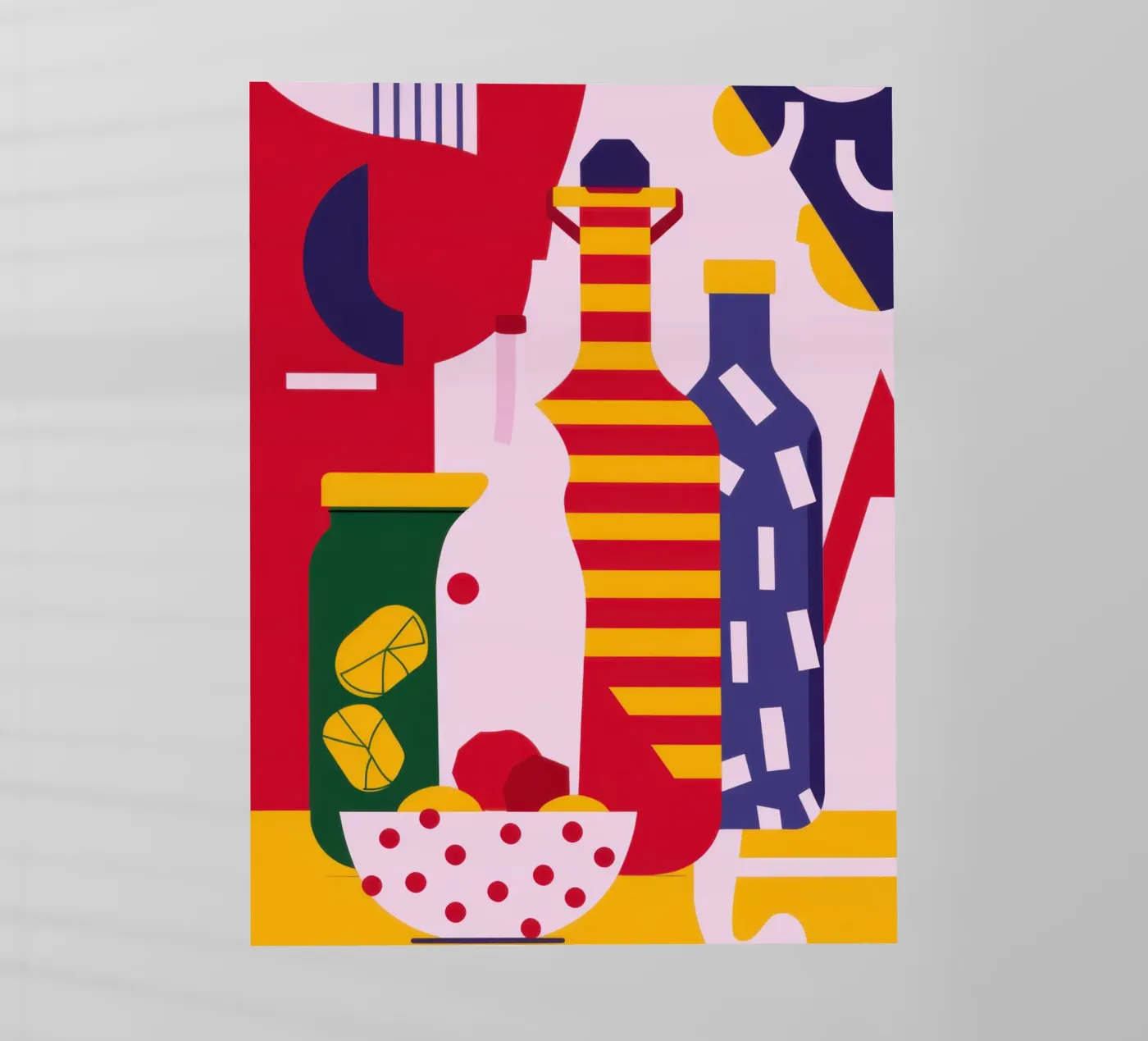 Abstract Kitchen Essentials Backlit Folie von Nova Glaze