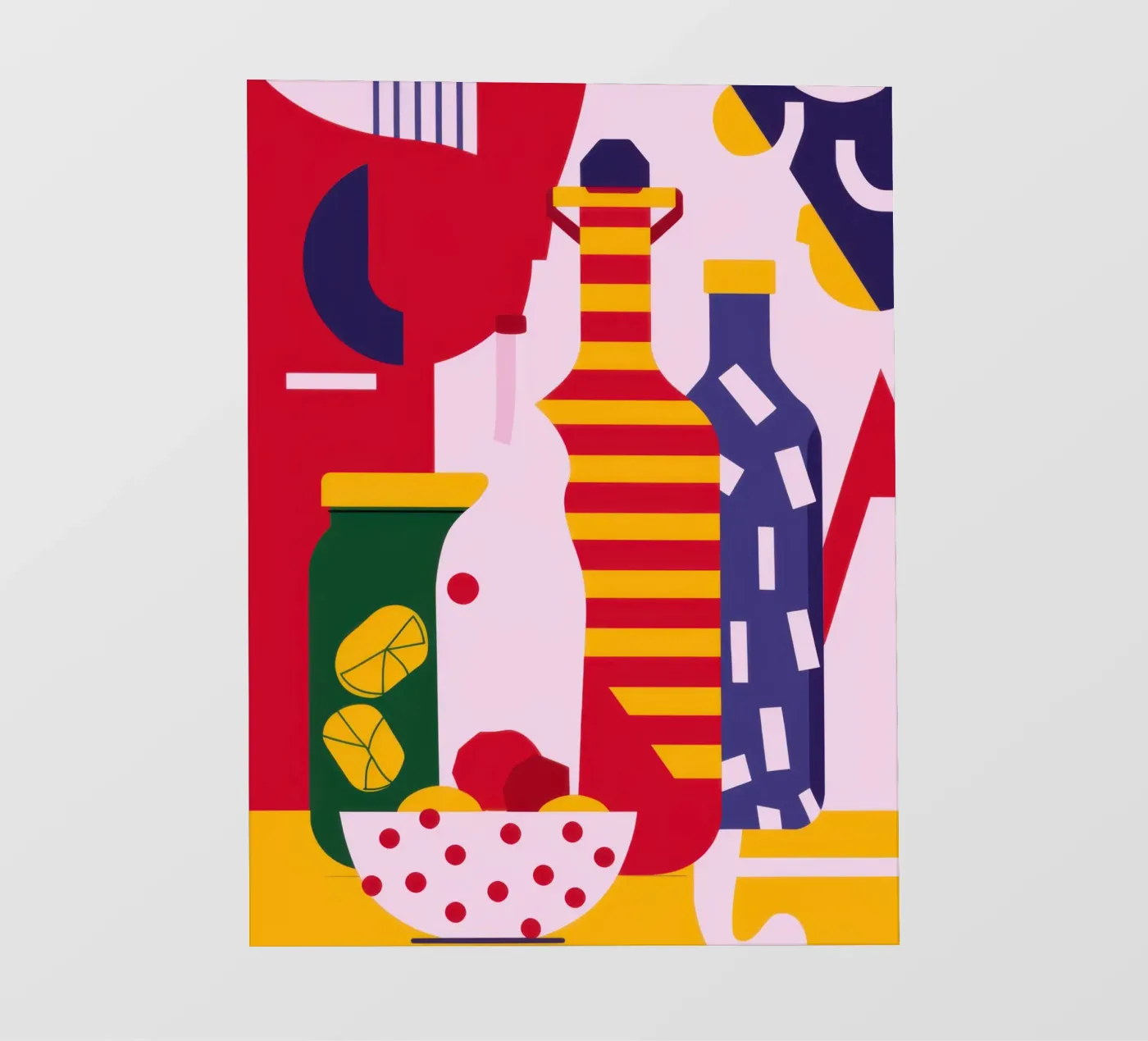 Abstract Kitchen Essentials Backlit Folie von Nova Glaze