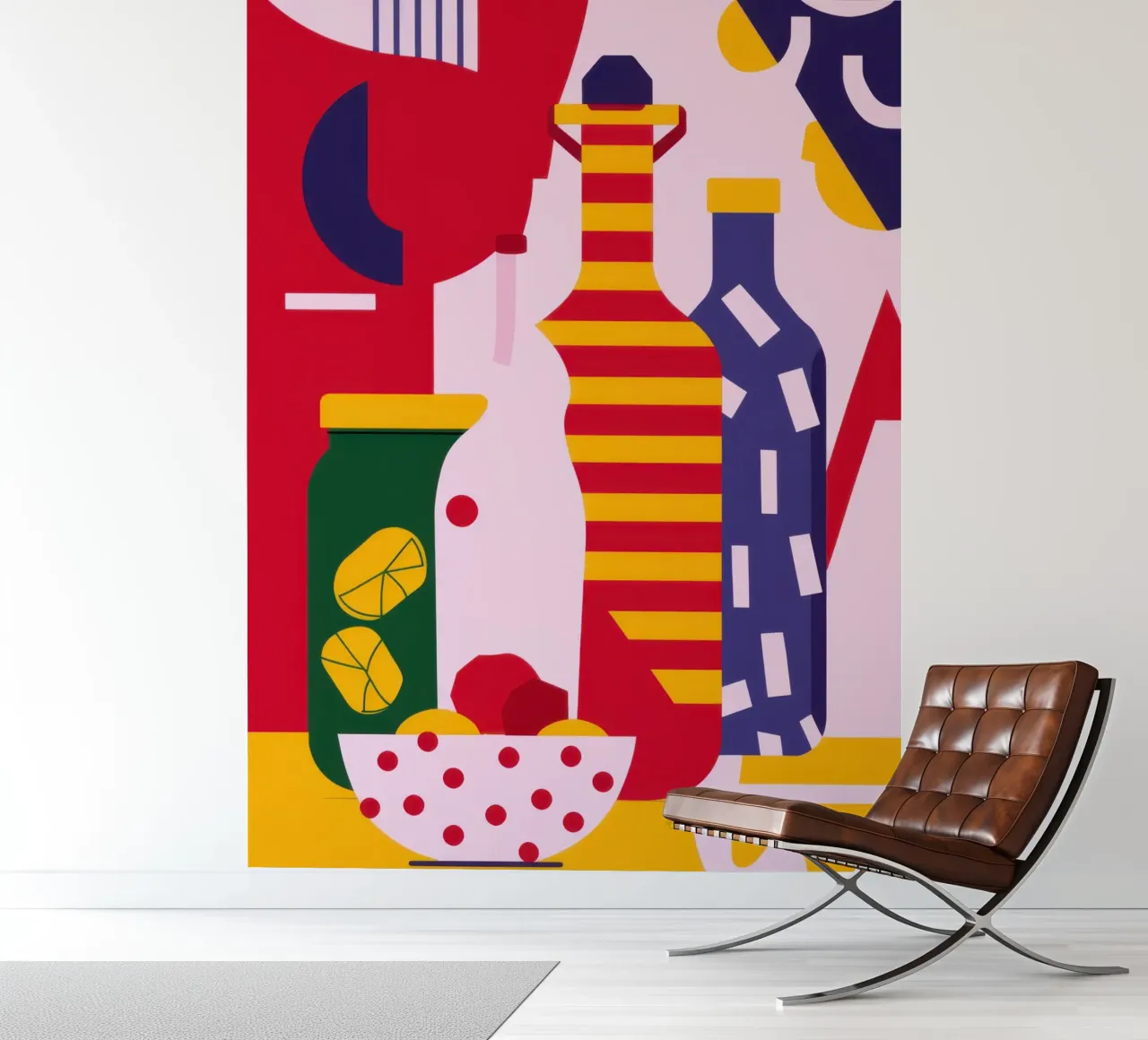 Abstracte keukenbenodigdheden fotobehang van Nova Glaze