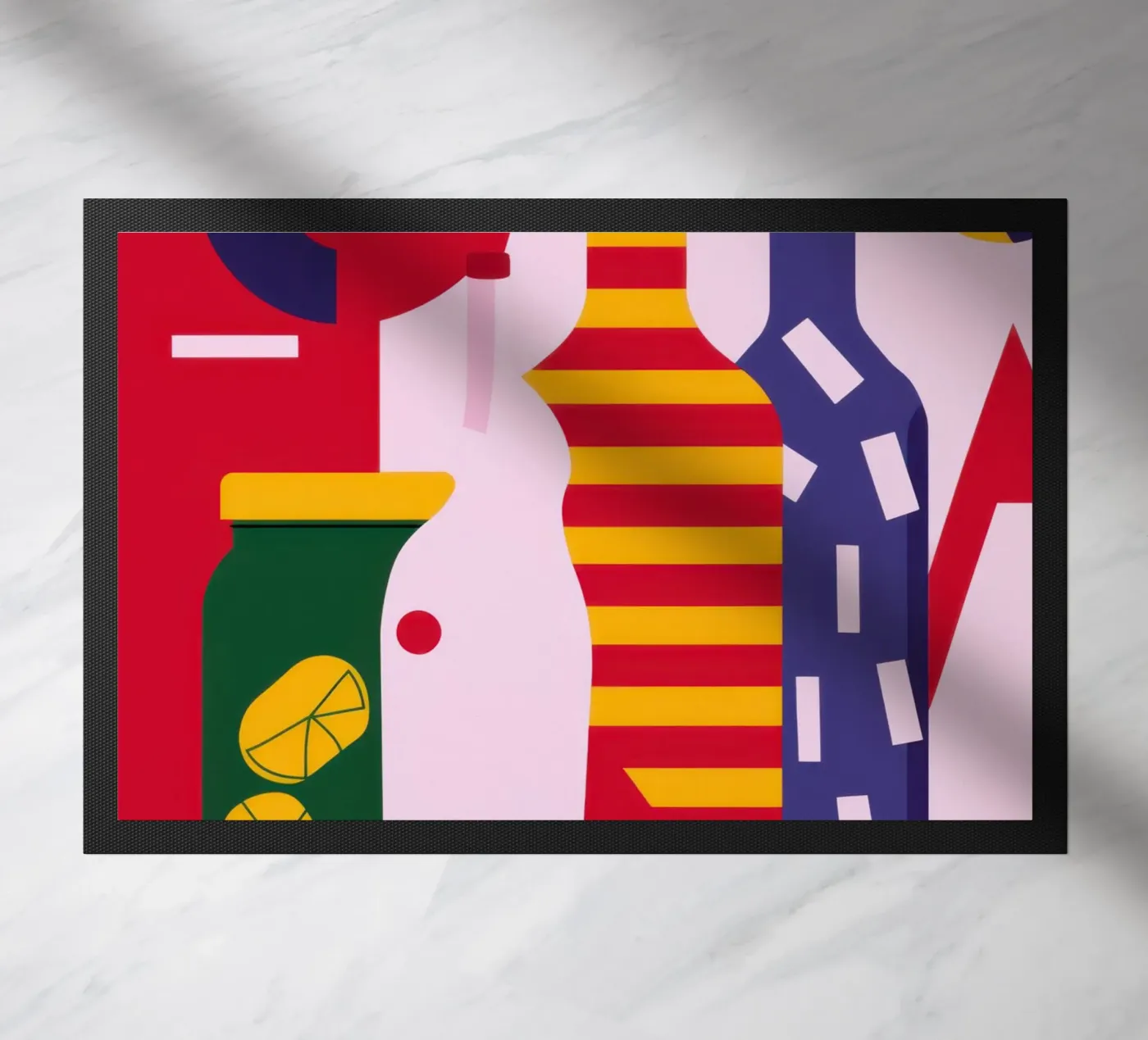 Elementi essenziali della cucina astratta zerbino da Nova Glaze