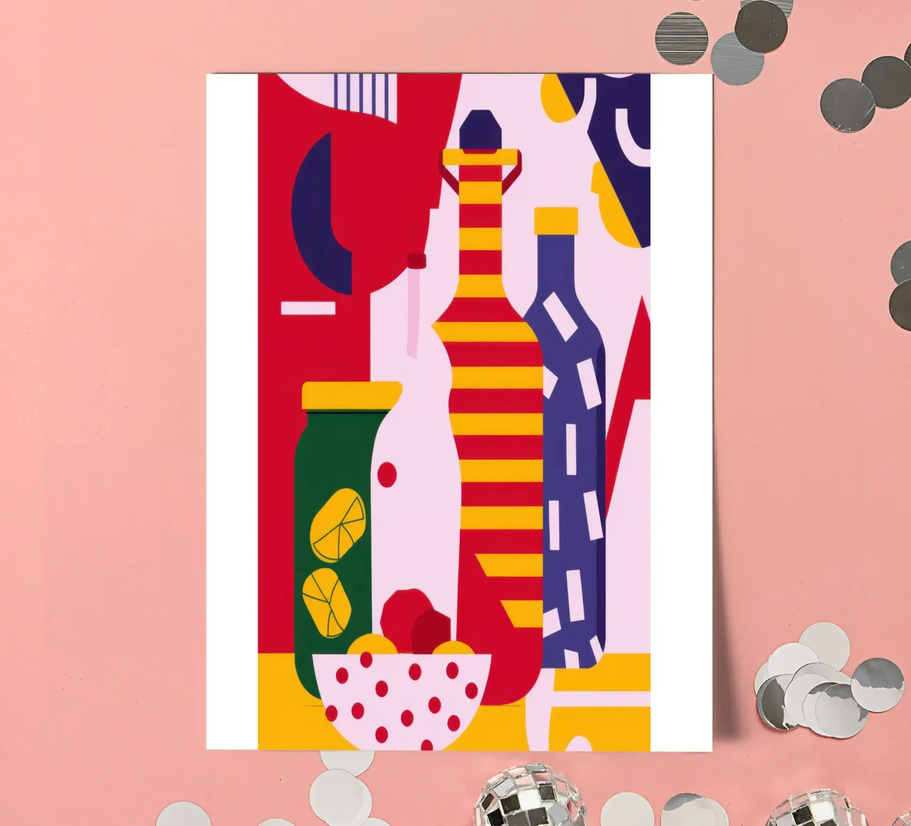 Abstract Kitchen Essentials sticker sheet by Nova Glaze