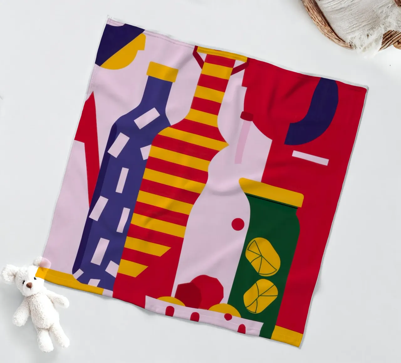 Abstract Kitchen Essentials Fleecedecke von Nova Glaze