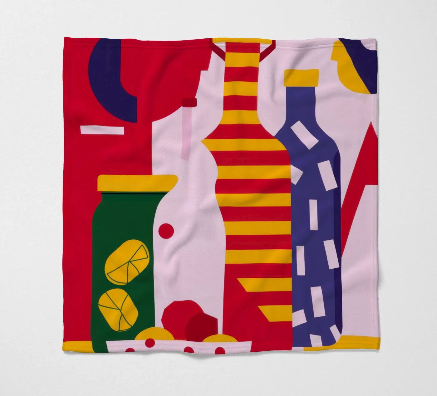 Abstract Kitchen Essentials Fleecedecke von Nova Glaze