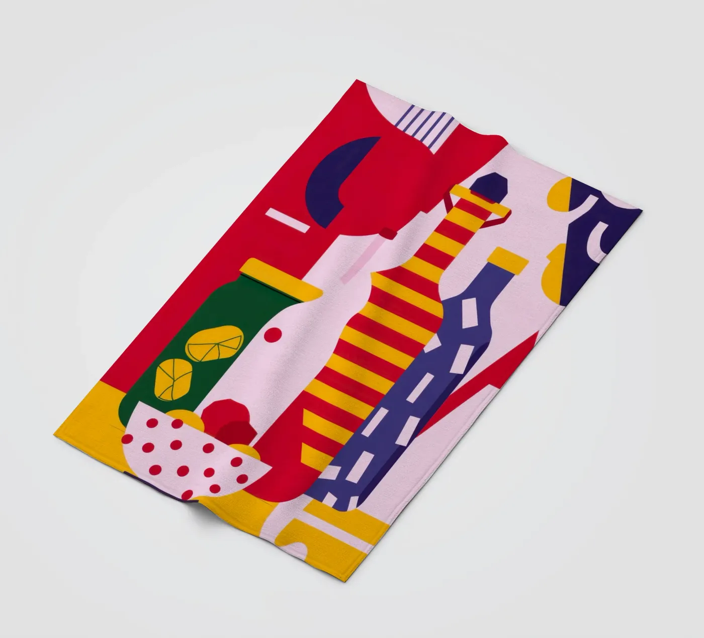 Abstract Kitchen Essentials Fleecedecke von Nova Glaze