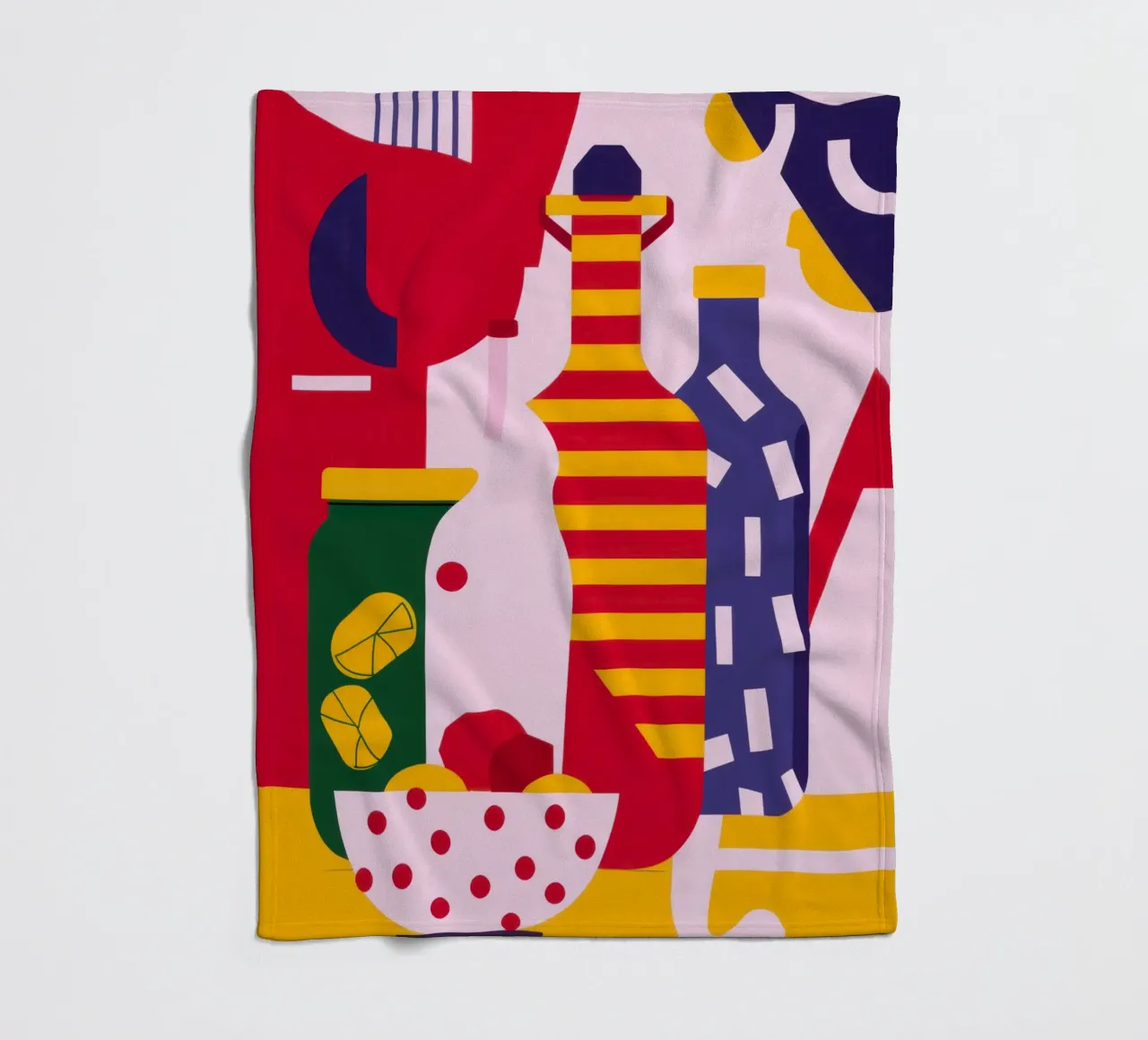 Abstract Kitchen Essentials Fleecedecke von Nova Glaze