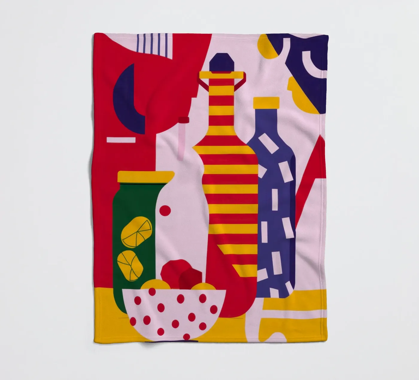 Abstract Kitchen Essentials Fleecedecke von Nova Glaze