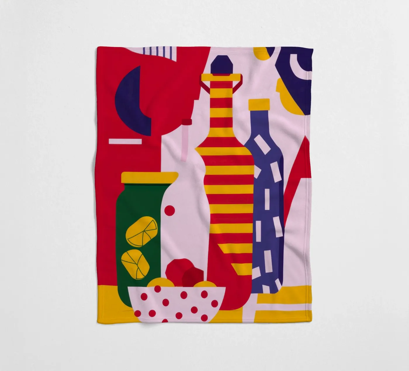 Abstract Kitchen Essentials Fleecedecke von Nova Glaze