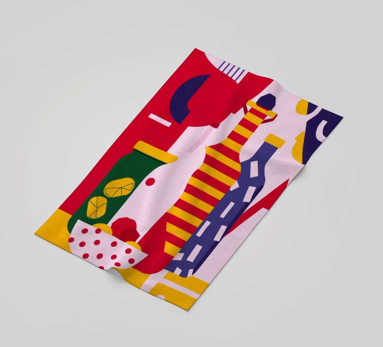 Elementi essenziali della cucina astratta telo mare da Nova Glaze