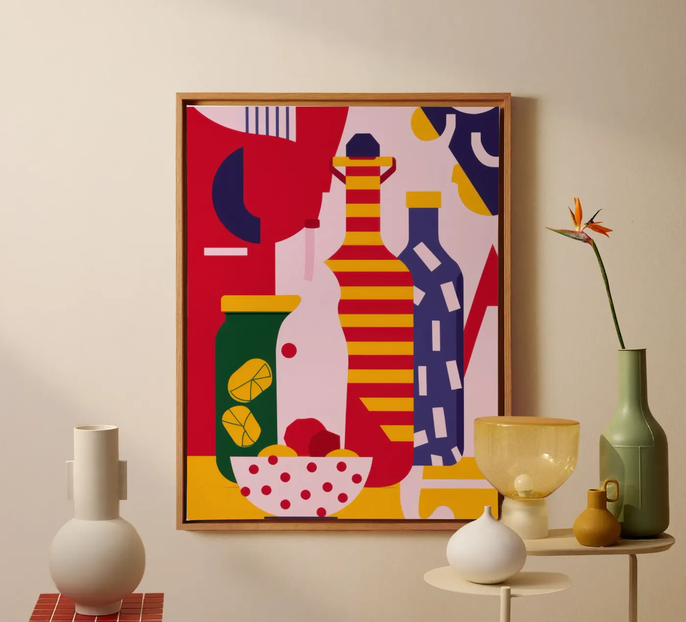 Abstract Kitchen Essentials canvas by Nova Glaze