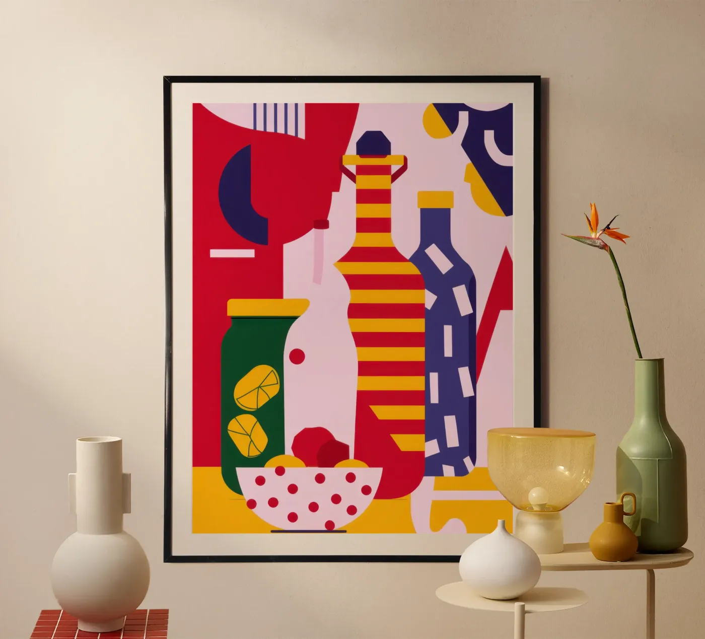 Abstract Kitchen Essentials poster by Nova Glaze