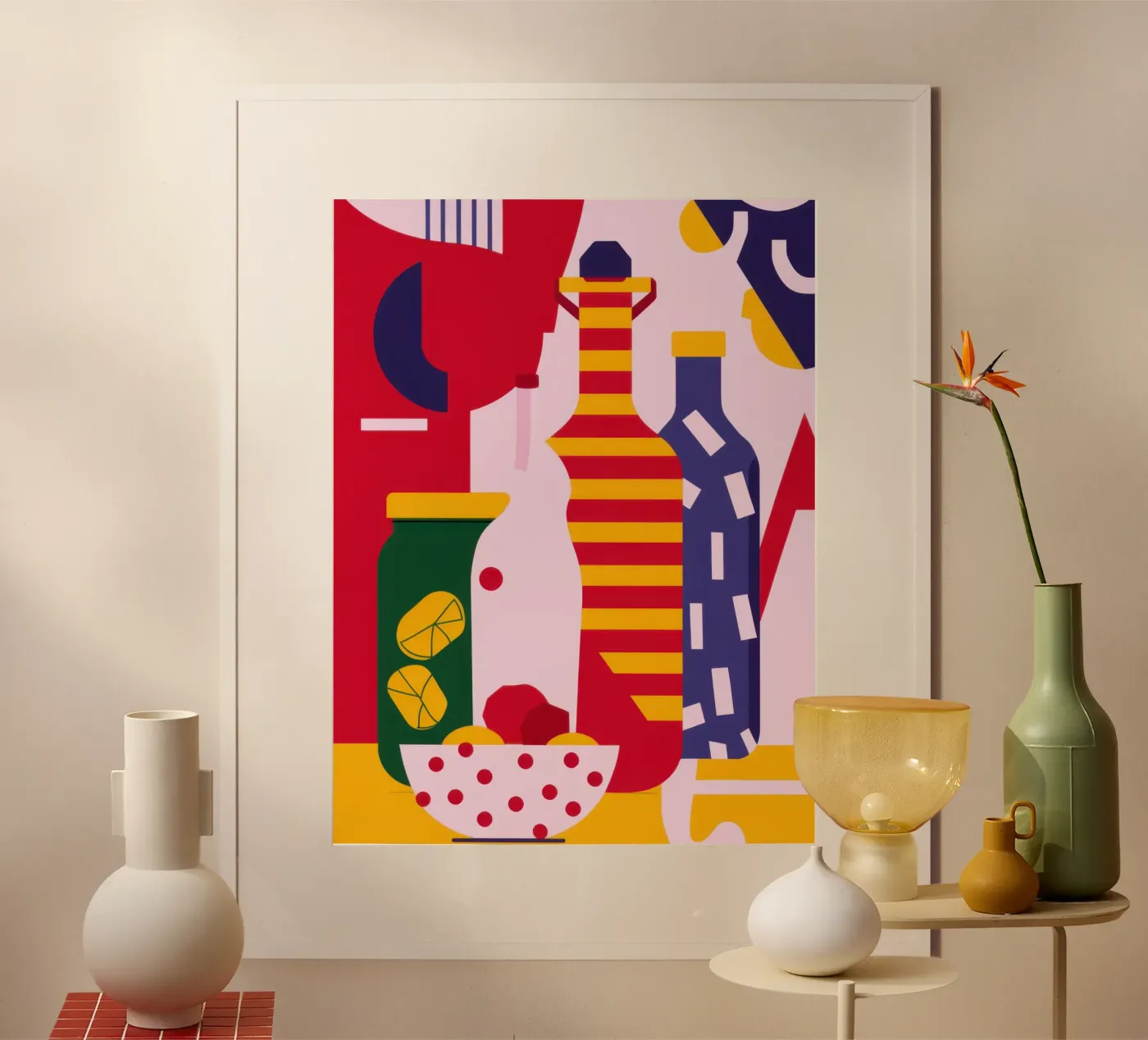 Abstract Kitchen Essentials poster by Nova Glaze