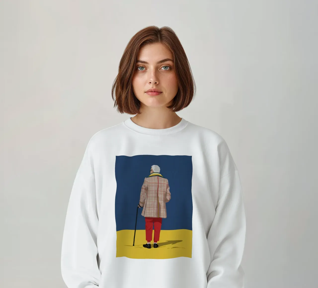 Cappotto a quadri Wanderer felpa da Snow Mist