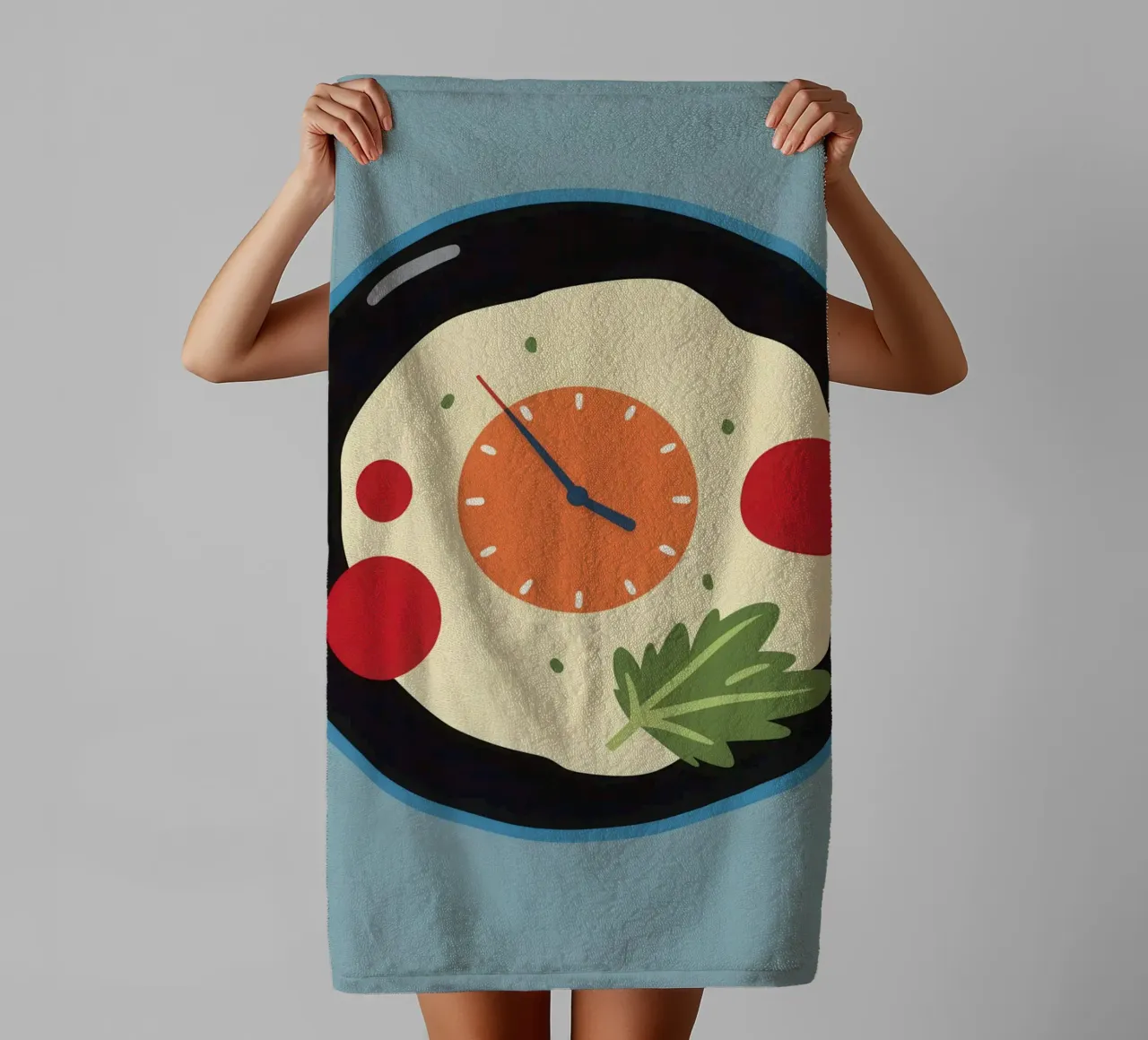 Clockwork In A Pan towel by Nova Glaze