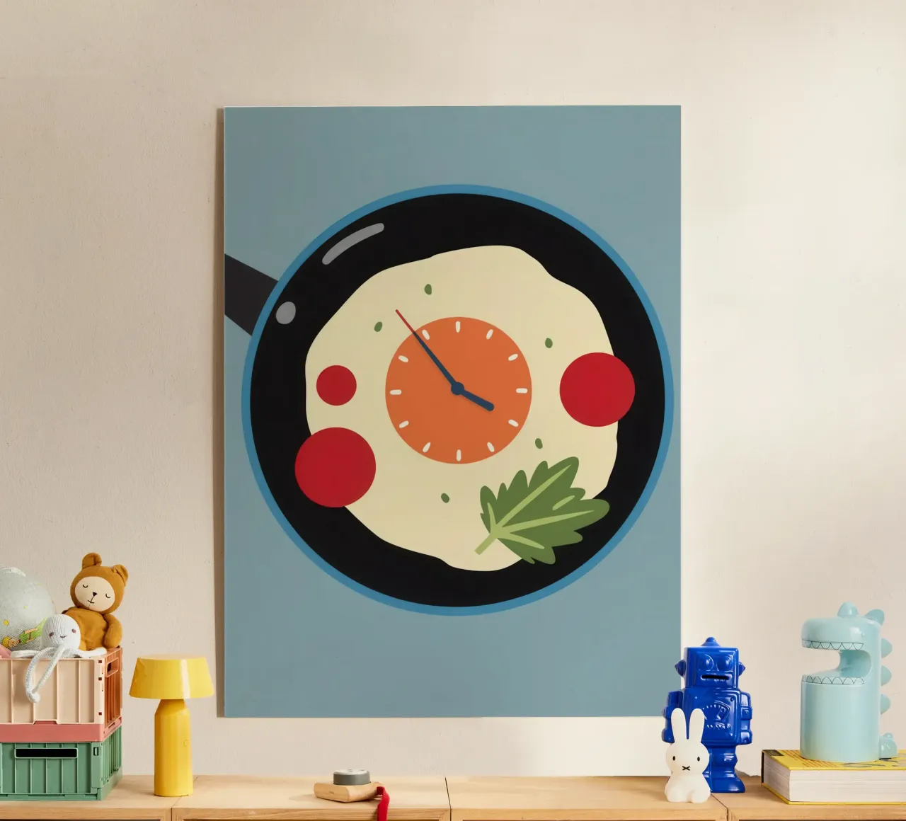 Un reloj en una sartén metacrilato de Nova Glaze