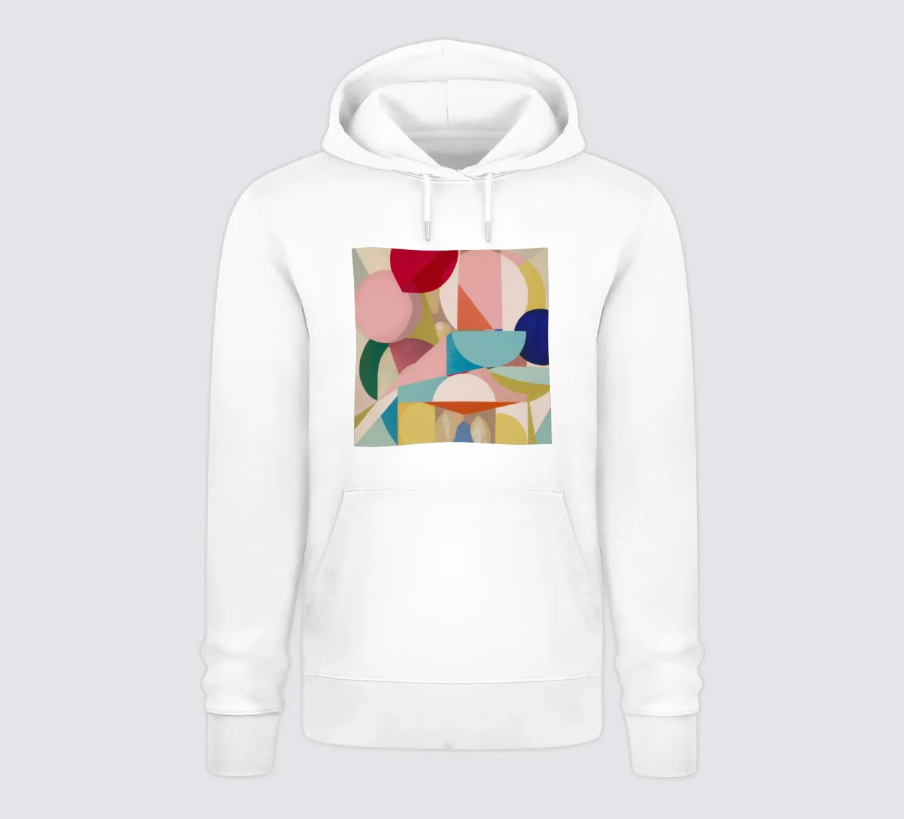 Campi di colore geometrici felpa con cappuccio da Snow Mist