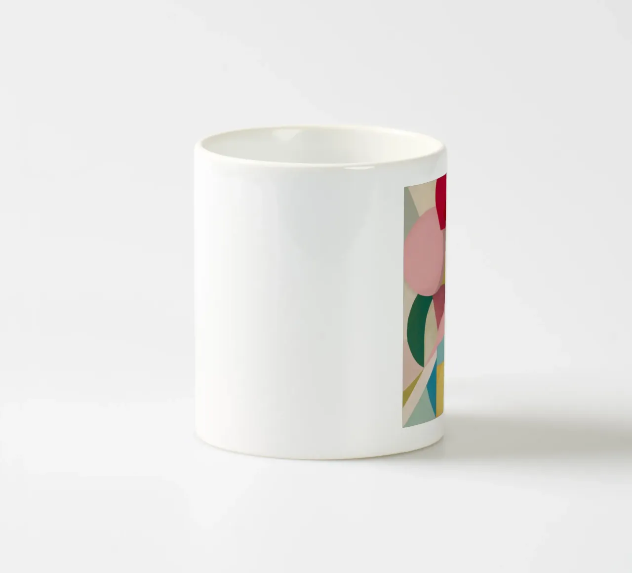 Campi di colore geometrici tazza in ceramica da Snow Mist