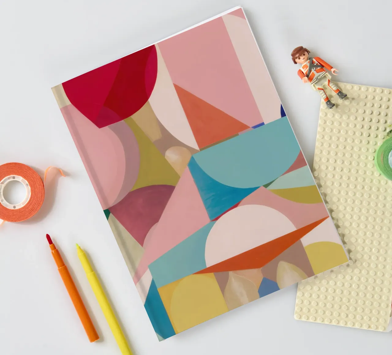 Geometric Color Fields notebook by Snow Mist
