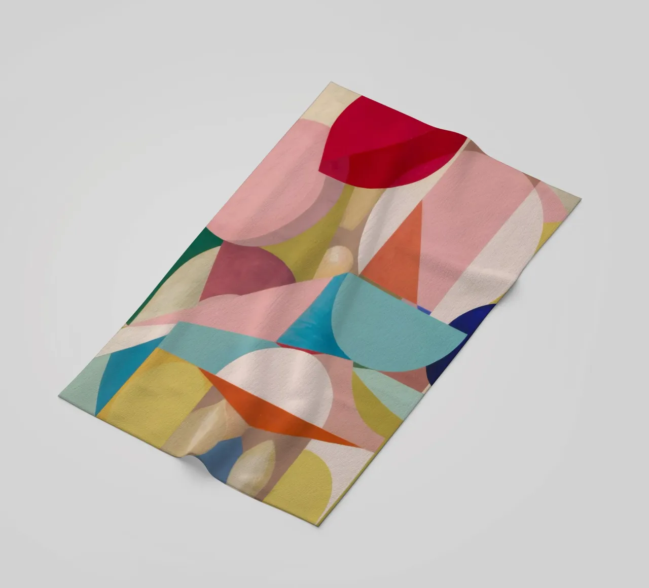 Geometric Color Fields beach towel by Snow Mist