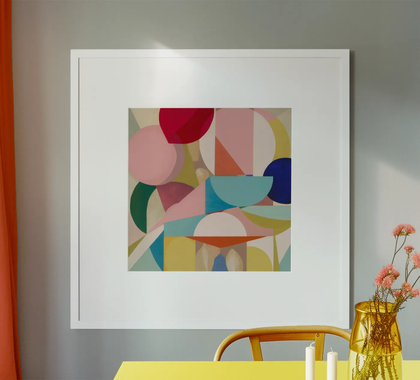 Geometric Color Fields poster by Snow Mist