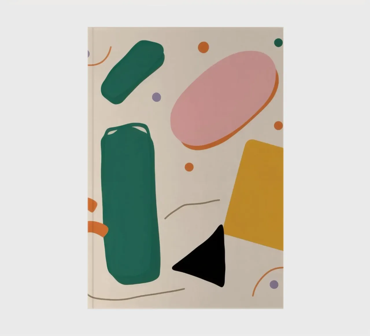 Minimalistisches Form-Muster Notizbuch von Snow Mist