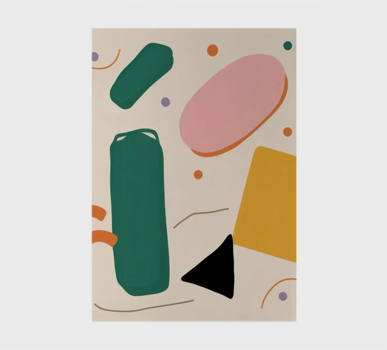 Minimalistisches Form-Muster Notizbuch von Snow Mist