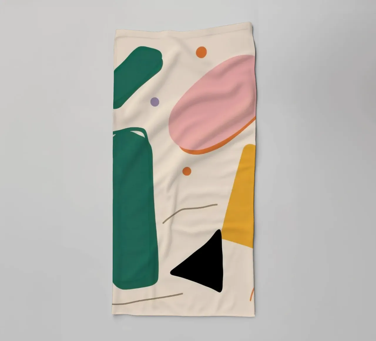 Minimalist Shape Pattern towel by Snow Mist