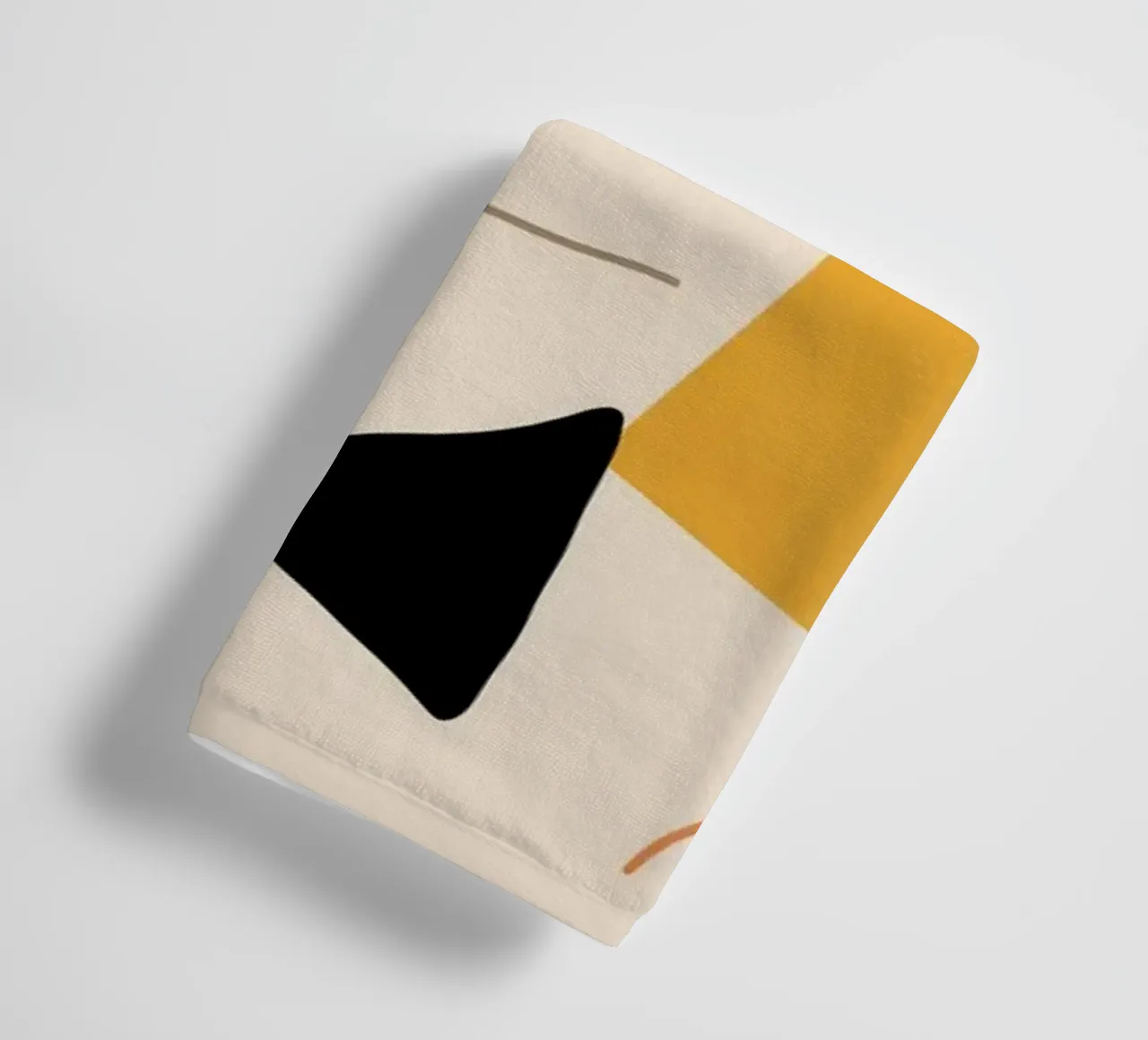 Minimalist Shape Pattern towel by Snow Mist