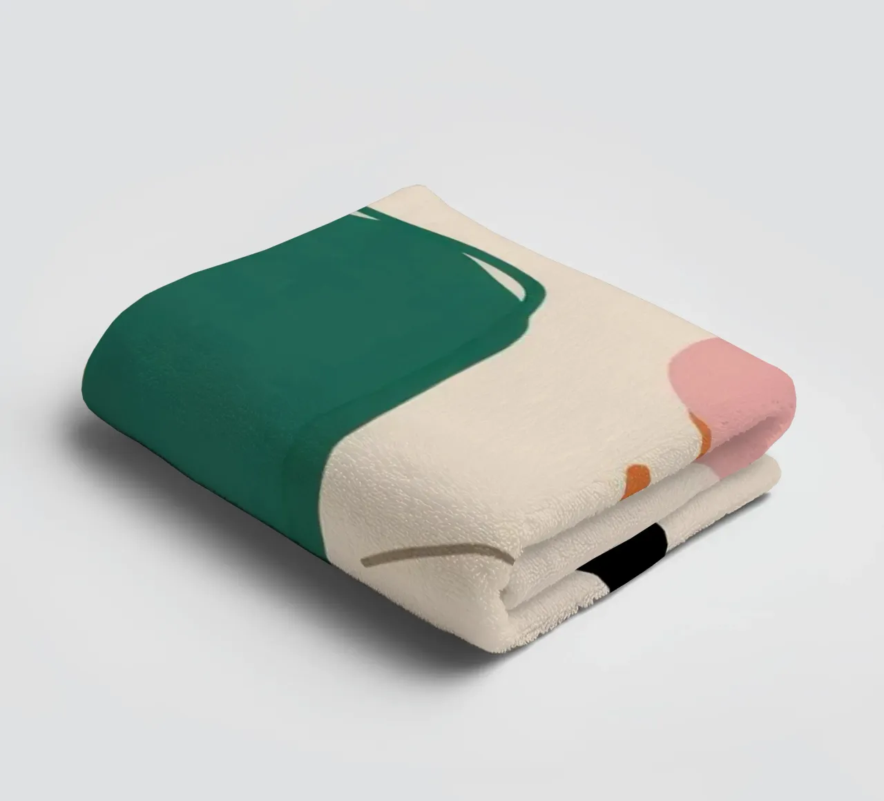 Minimalistisches Form-Muster Handtuch von Snow Mist