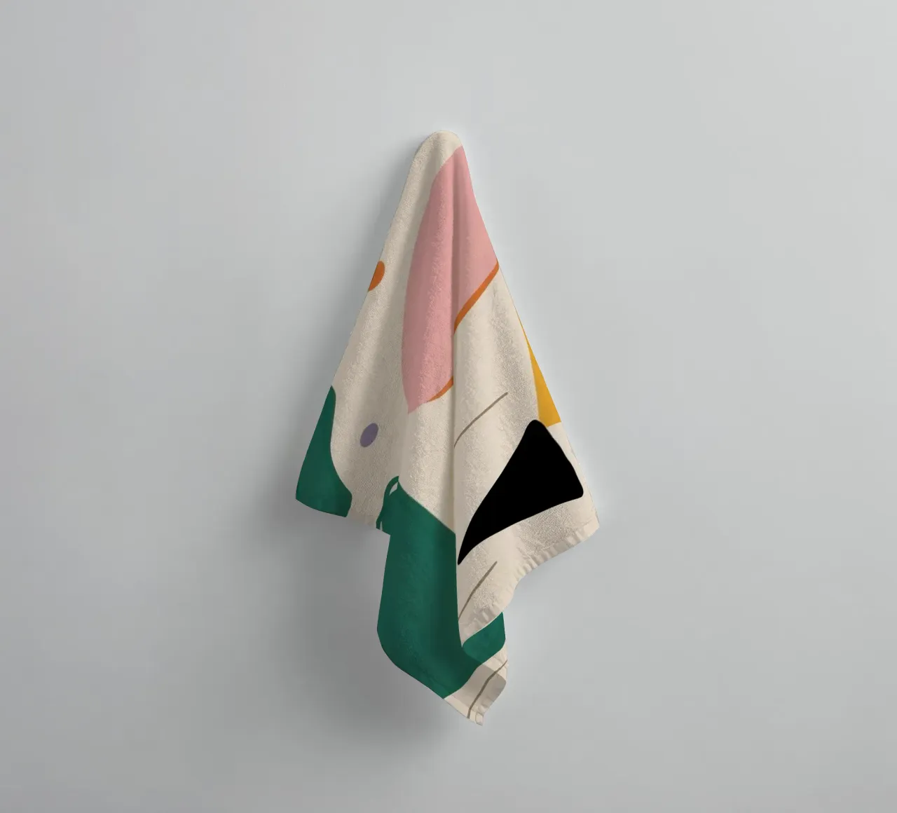 Minimalistisches Form-Muster Handtuch von Snow Mist