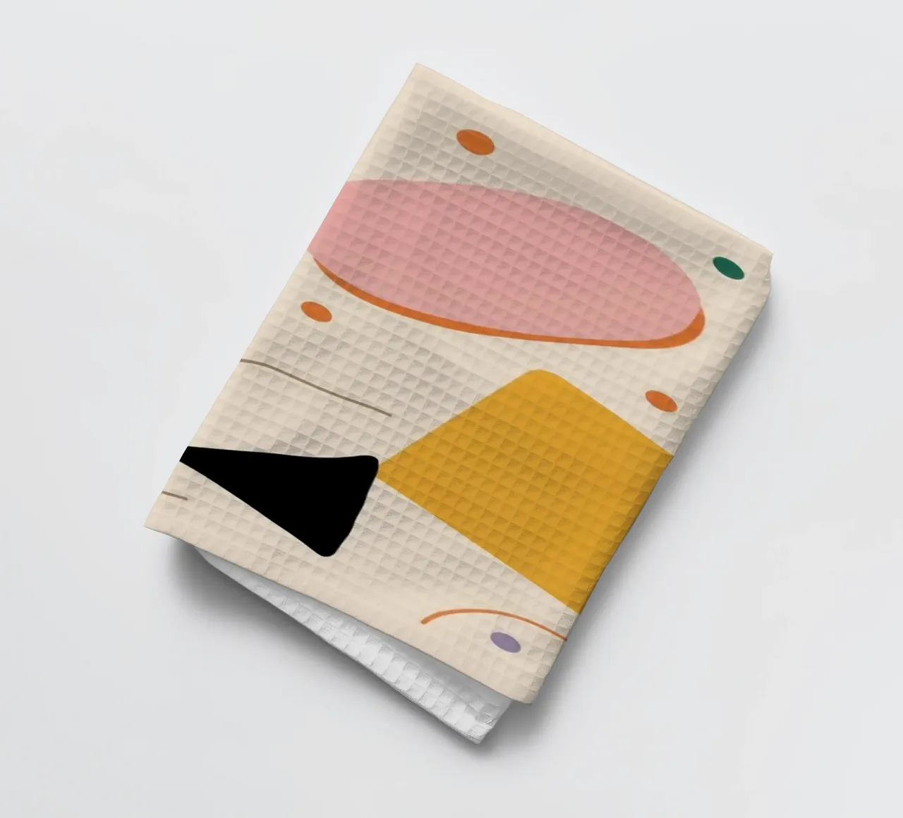 Minimalist Shape Pattern tea towel by Snow Mist