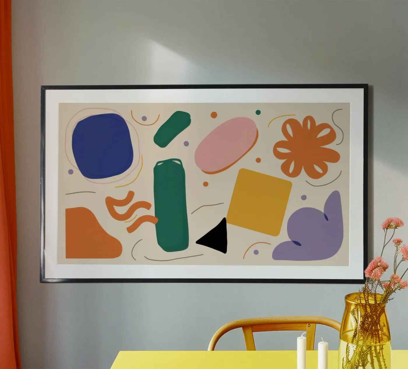 Minimalist Shape Pattern poster by Snow Mist