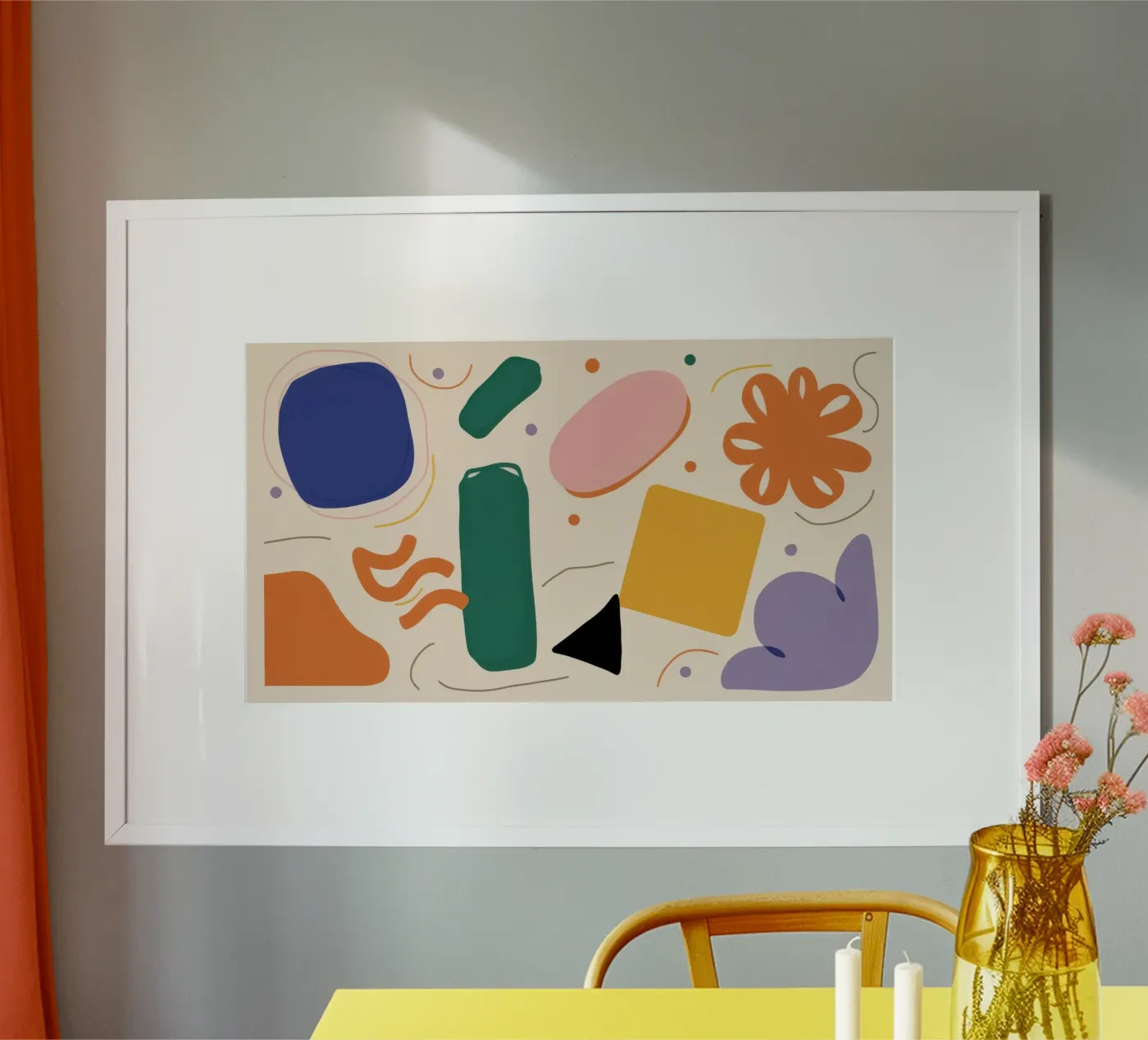 Minimalist Shape Pattern poster by Snow Mist