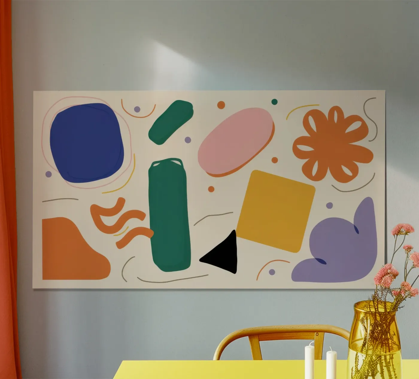 Minimalist Shape Pattern poster by Snow Mist