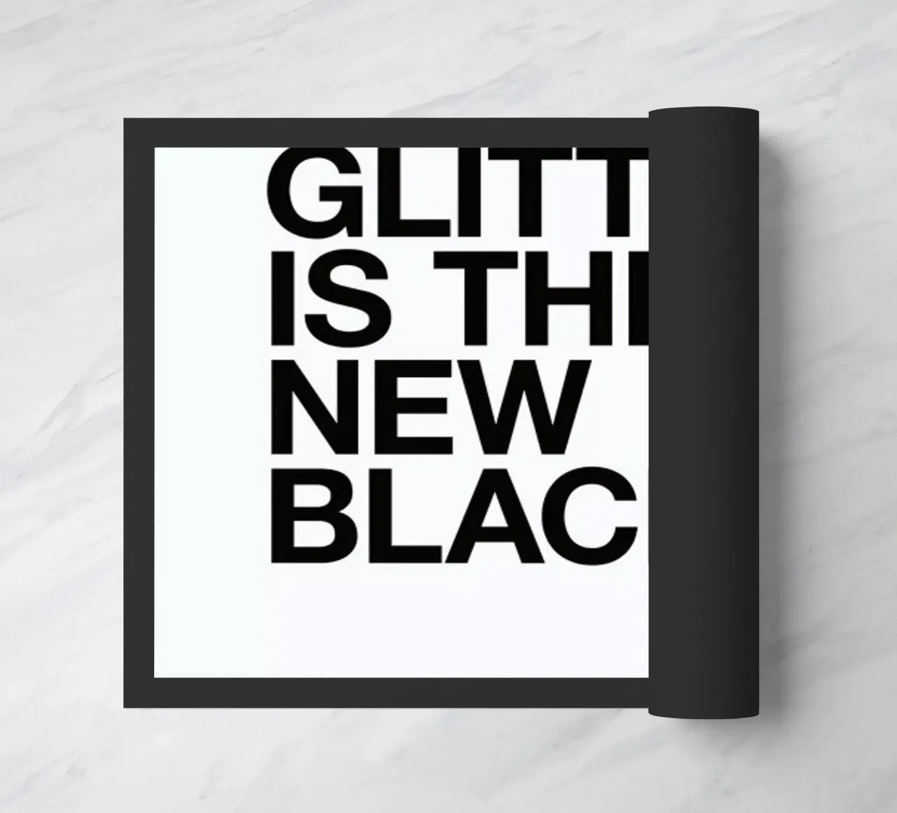 Glitter black zerbino da Studio One