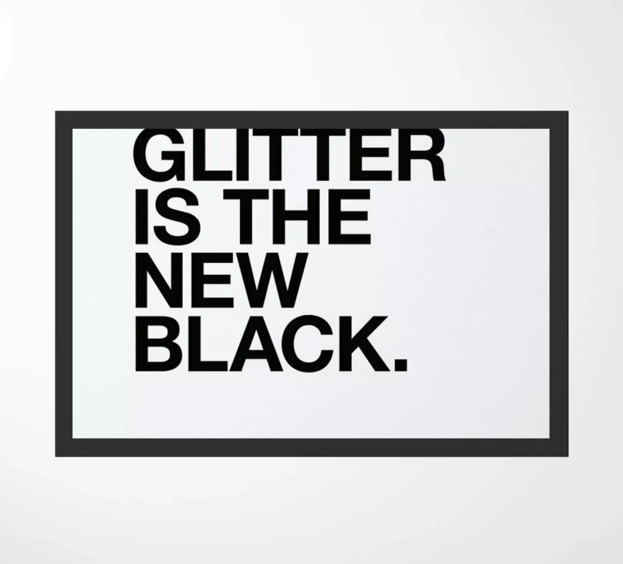 Glitter black zerbino da Studio One