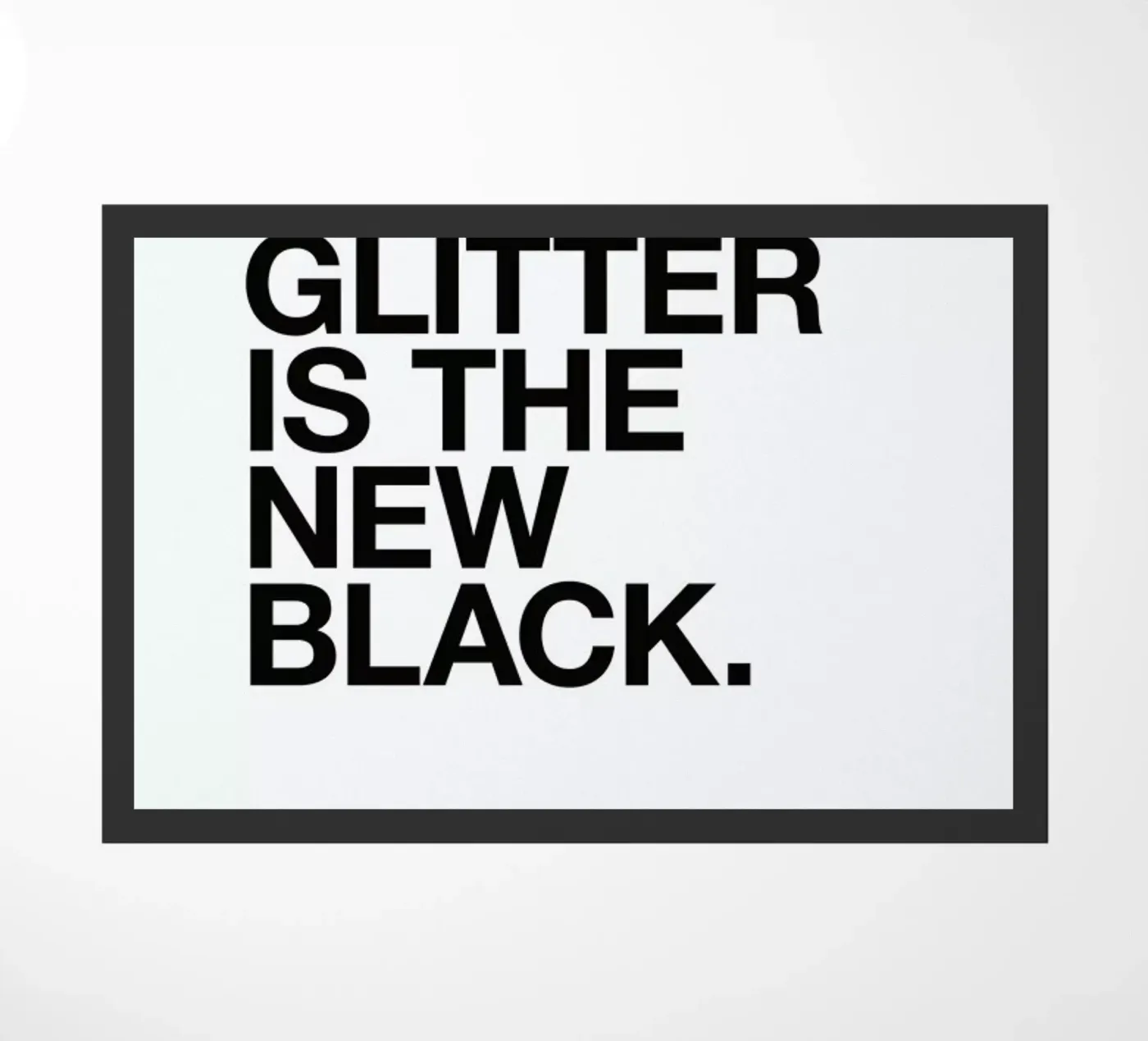 Glitter black zerbino da Studio One