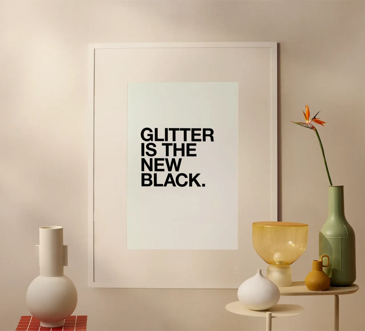 Glitter black poster da Studio One