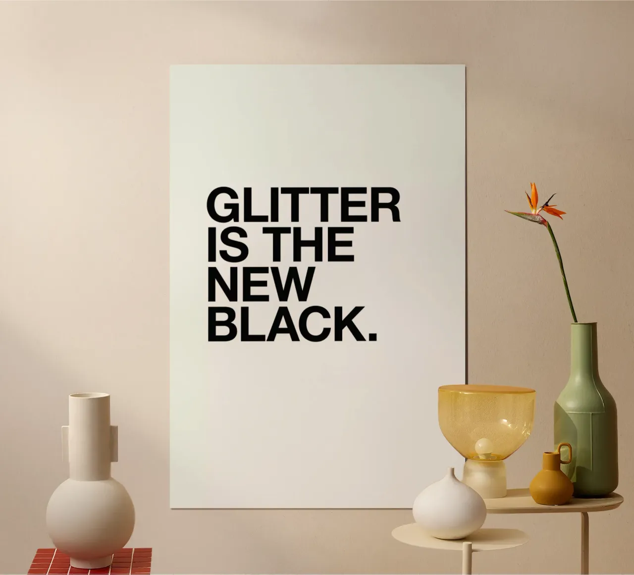 Glitter black poster da Studio One