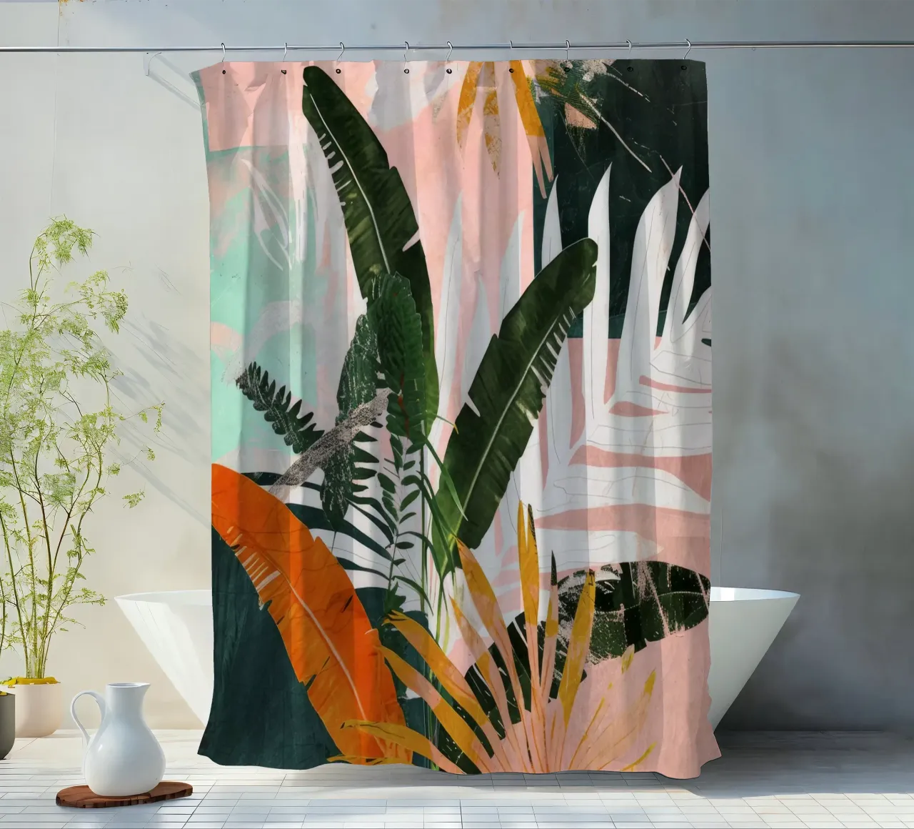 Into The Jungle No 8 shower curtain by treechild