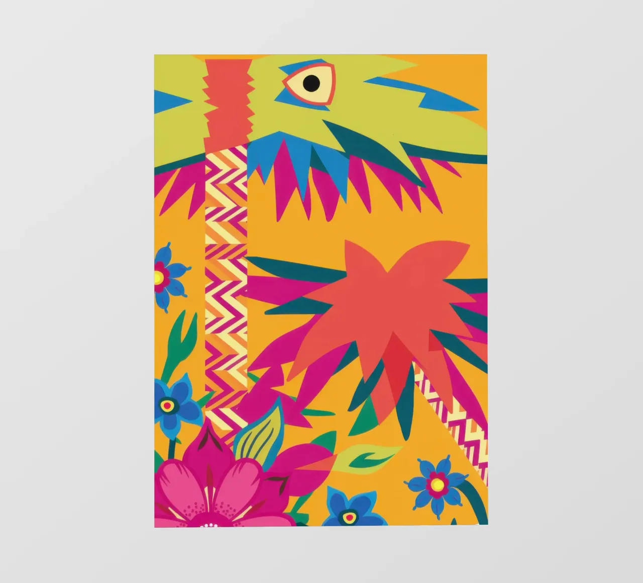 Scoppio astratto tropicale telo in pvc da Nova Glaze