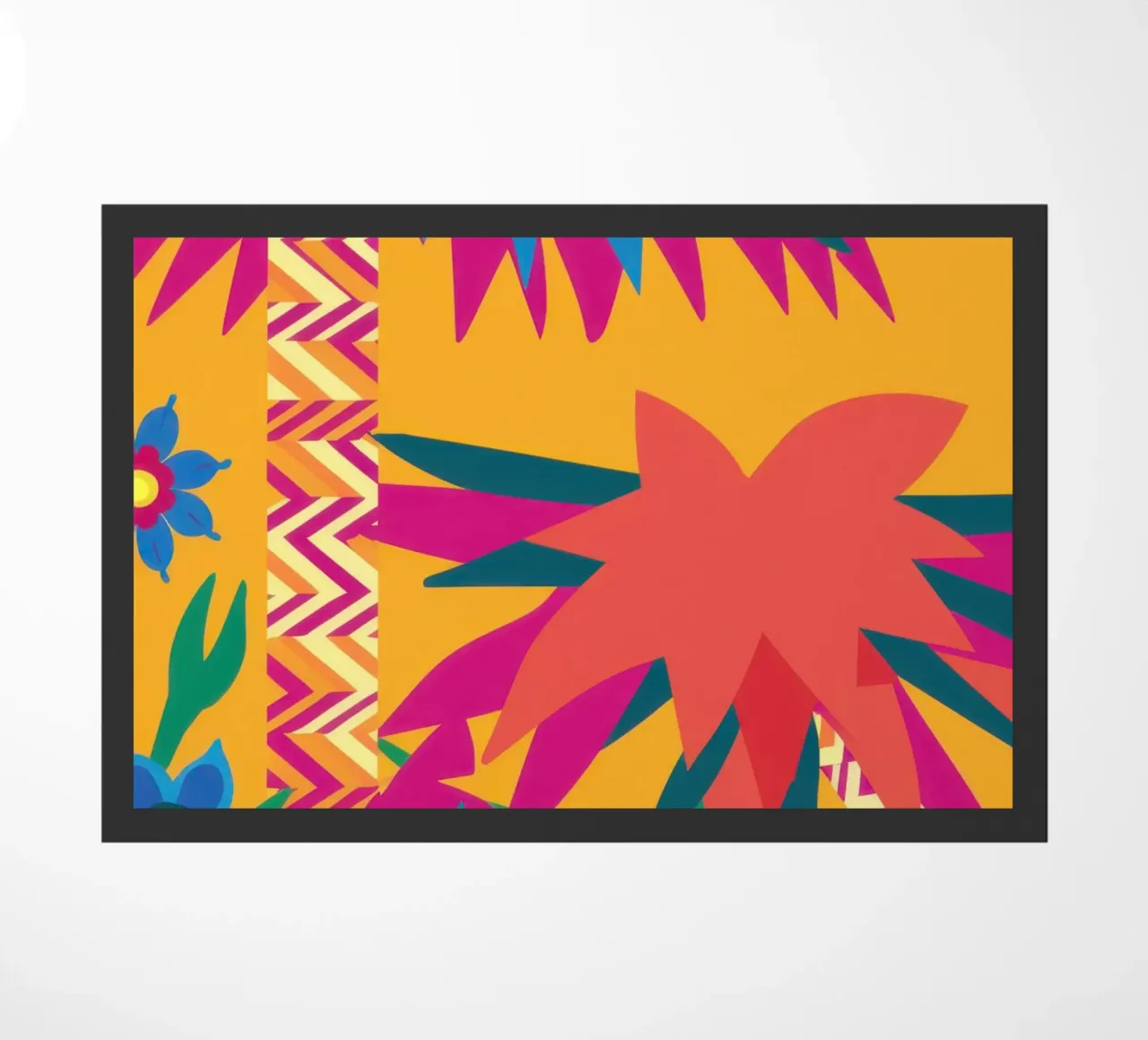 Scoppio astratto tropicale zerbino da Nova Glaze