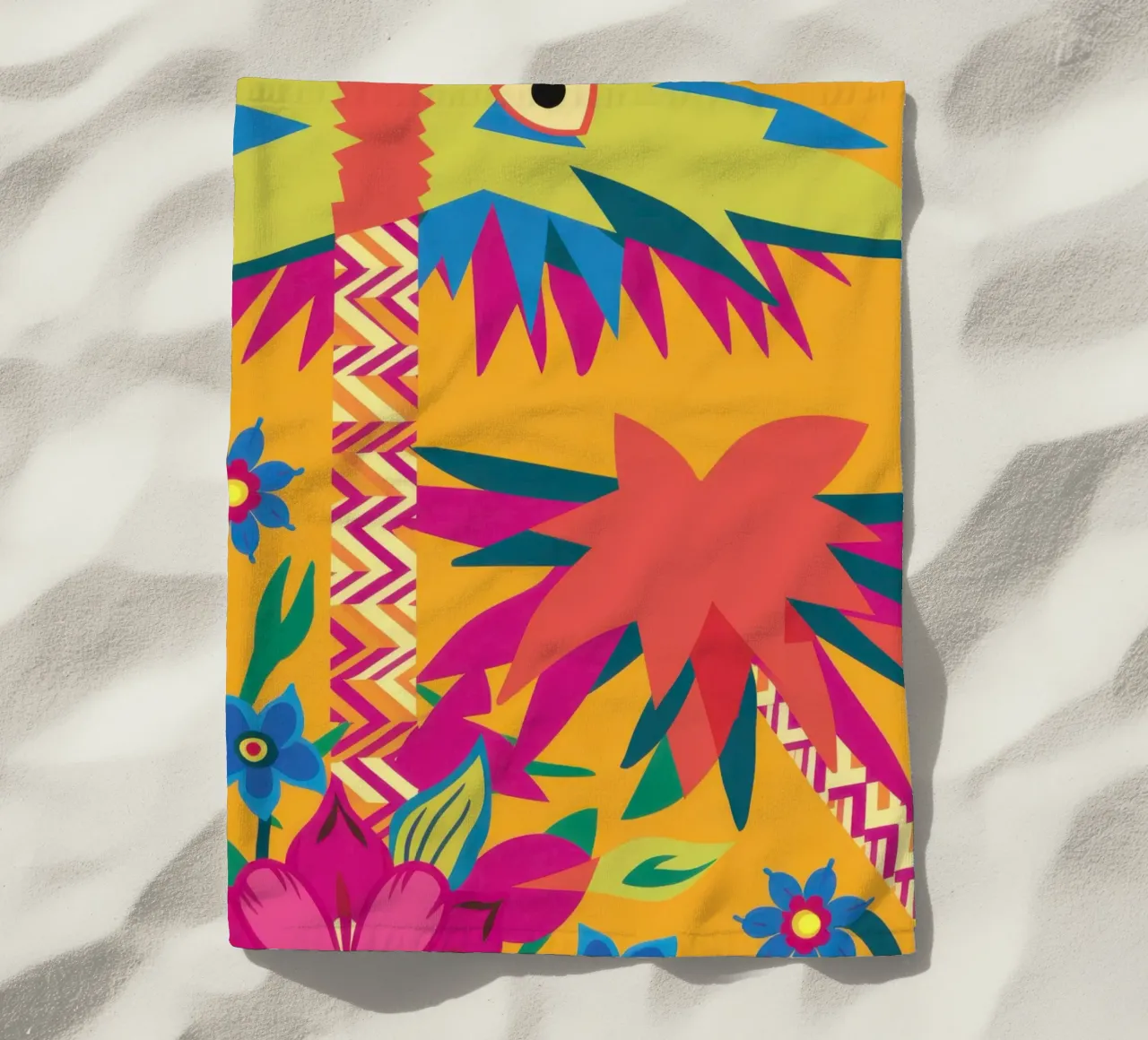 Scoppio astratto tropicale telo mare da Nova Glaze