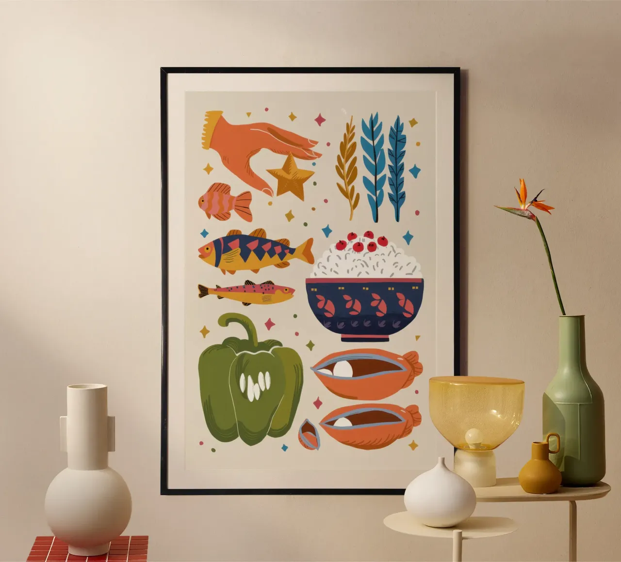 Offerta folcloristica a mano poster da Snow Mist