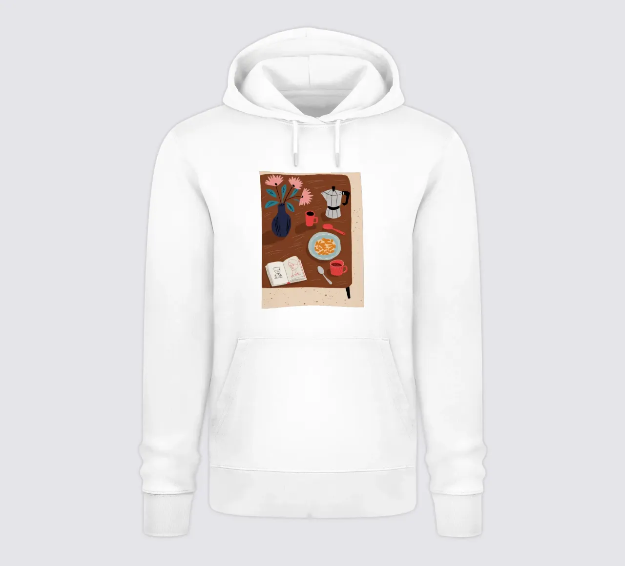 Rituale del caffè mattutino felpa con cappuccio da Snow Mist