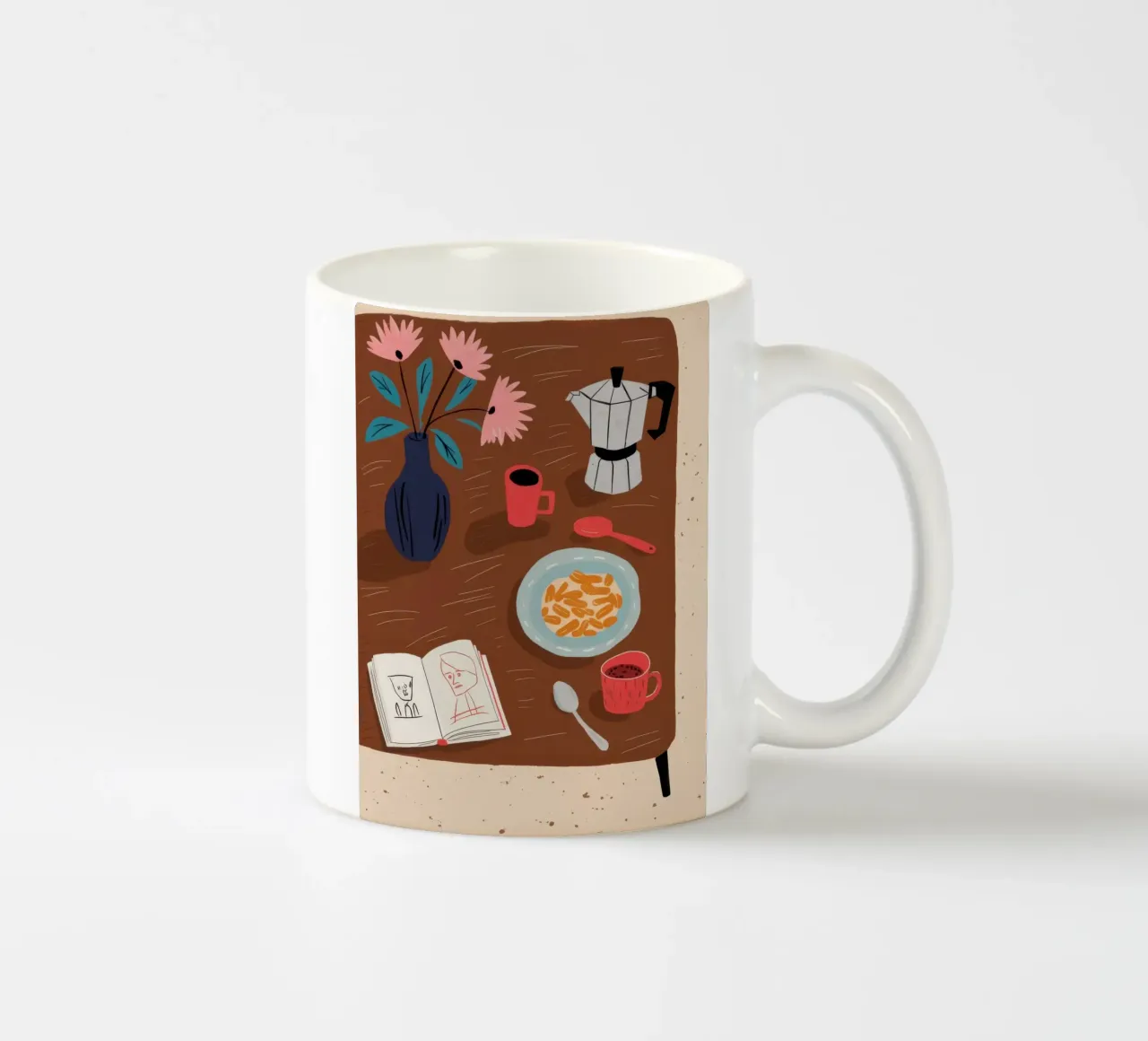 Rituale del caffè mattutino tazza in ceramica da Snow Mist