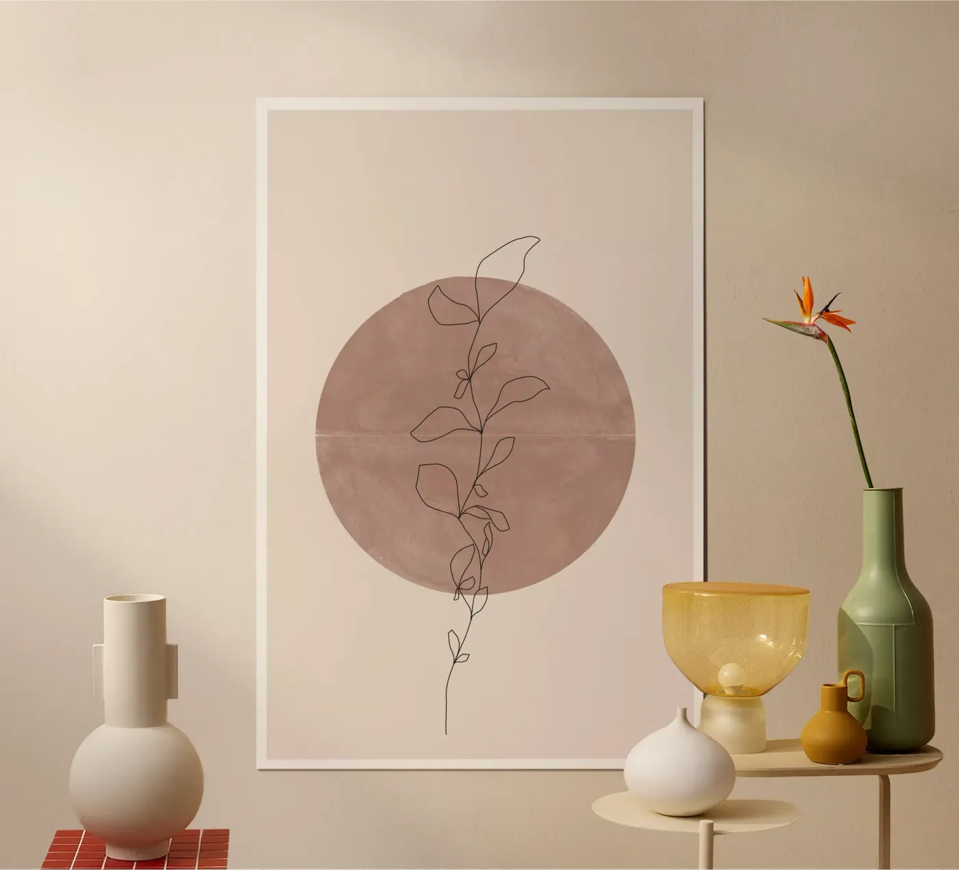 Line Flower poster da The Miuus Studio