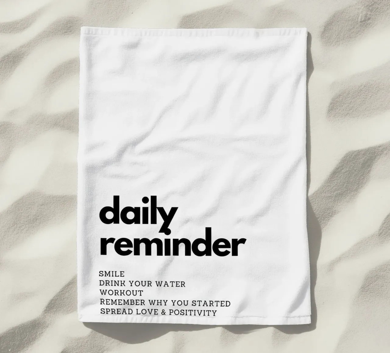 "daily reminder" telo mare da Type & Tape