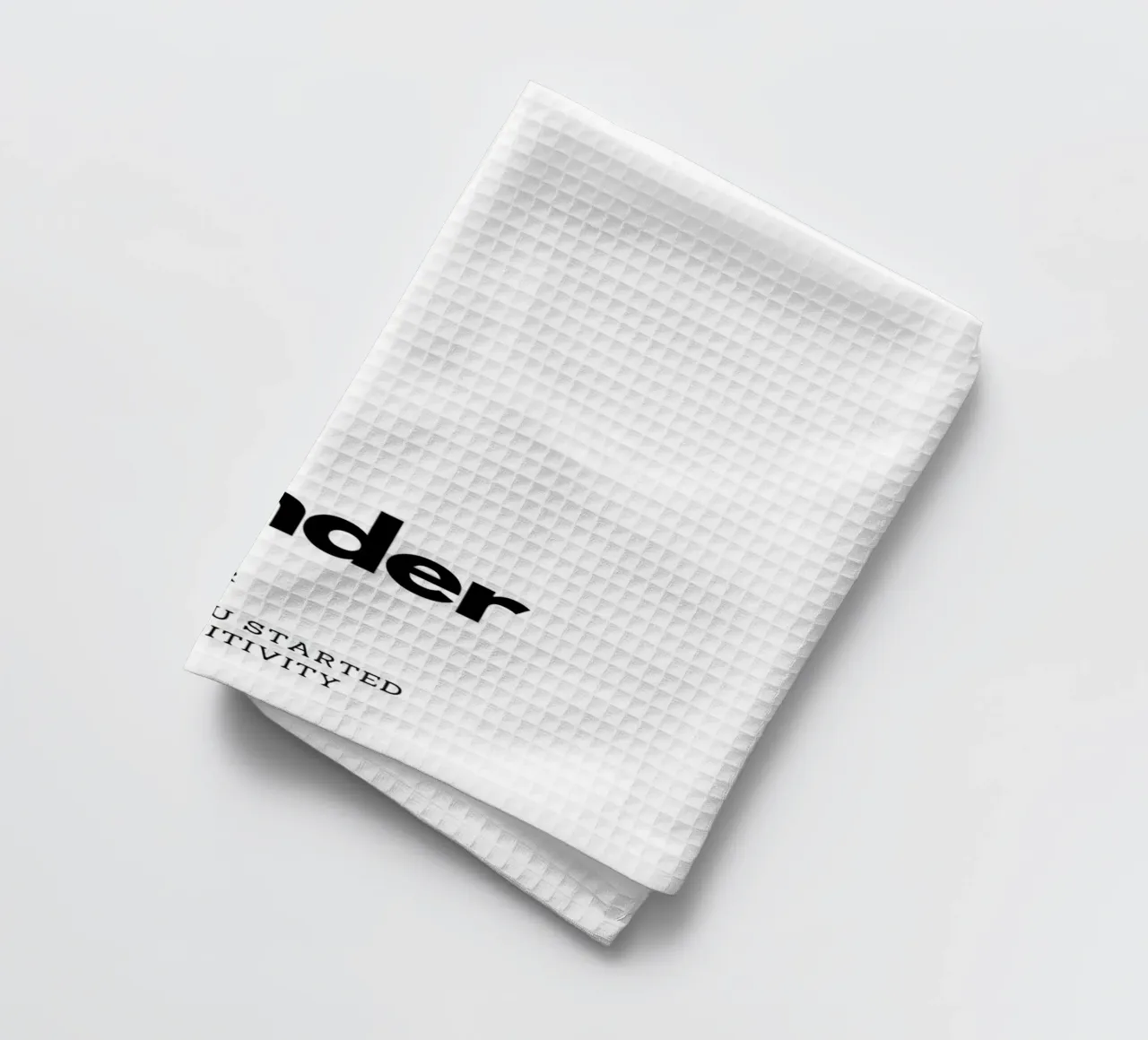 "daily reminder" canovaccio da cucina da Type & Tape