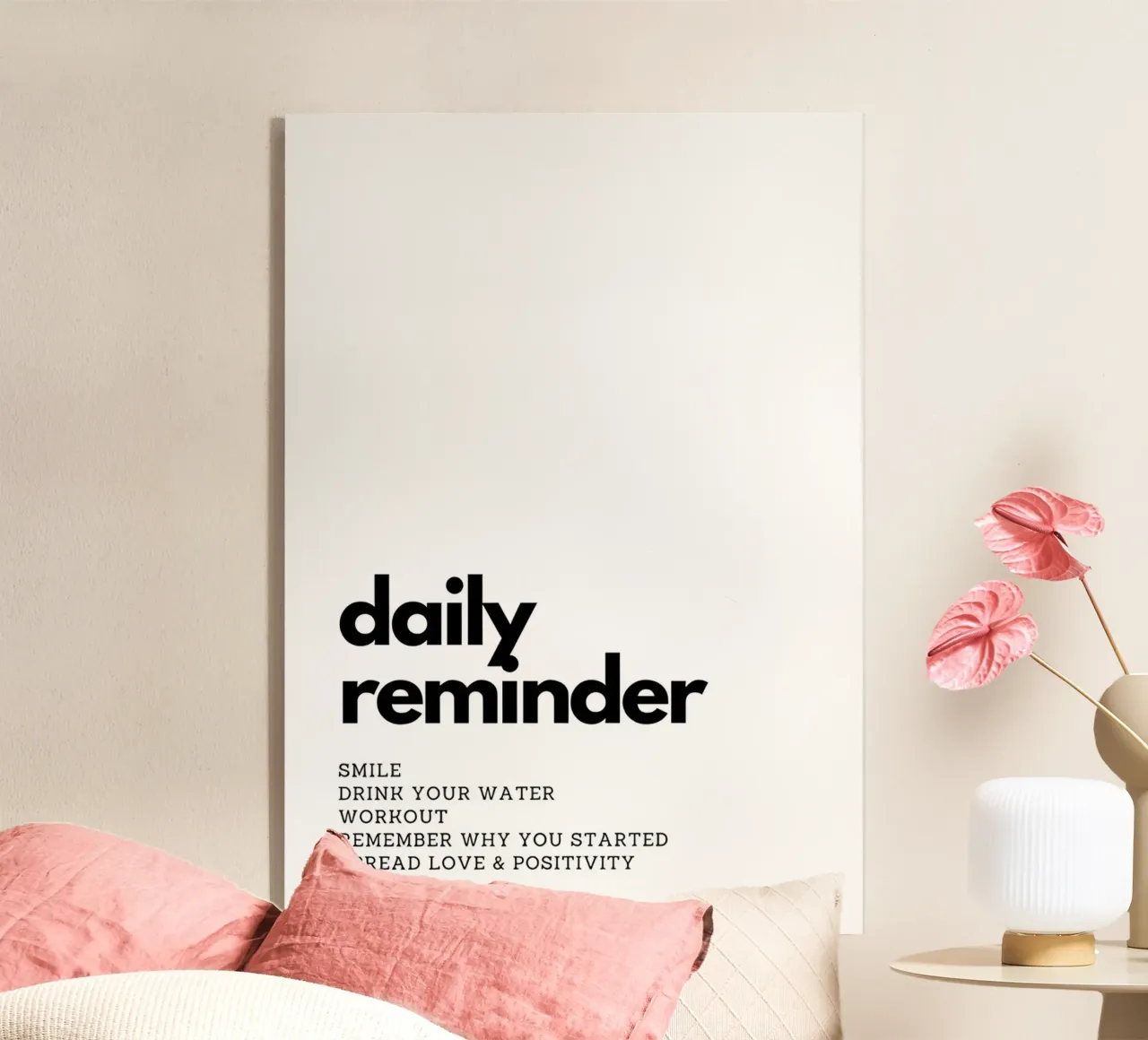 "daily reminder" plexiglass da Type & Tape